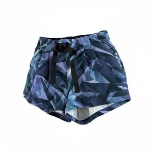 lululemon athletica Women's Athletic Shorts in Blue & Purple Geometric Design
